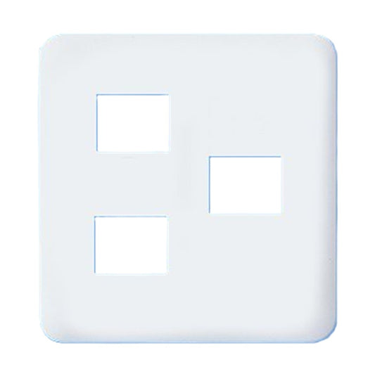 コスモシリーズワイド21 コンセントプレート 2コ+1コ用 ホワイト 10個入 WTF7073W-10