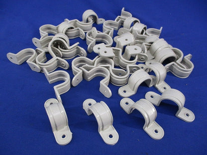 VE両サドル(VE管・TLフレキ用)(40個入)(ミルキーホワイト) S-22