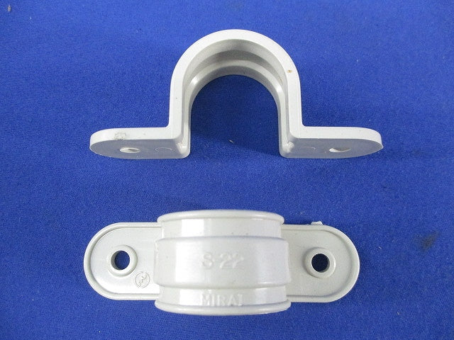 VE両サドル(VE管・TLフレキ用)(40個入)(ミルキーホワイト) S-22