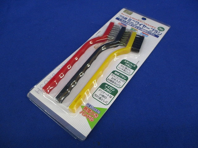 プラ柄ミニワイヤーブラシ3P(新品未開封) No.6
