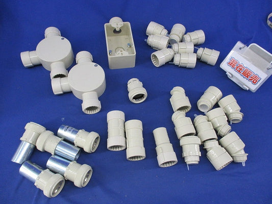 PF管用付属品セット(混在30個入)(ベージュ)キズ・汚れ有 MFSK-22G他