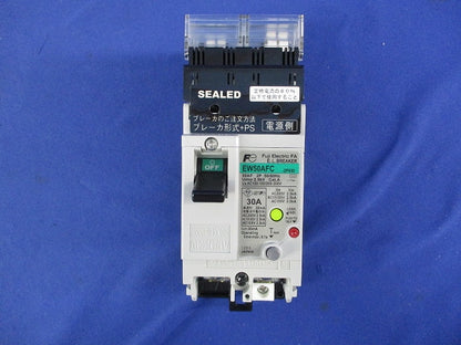 プラグインユニット付漏電ブレーカ 2P30A GE52CPS