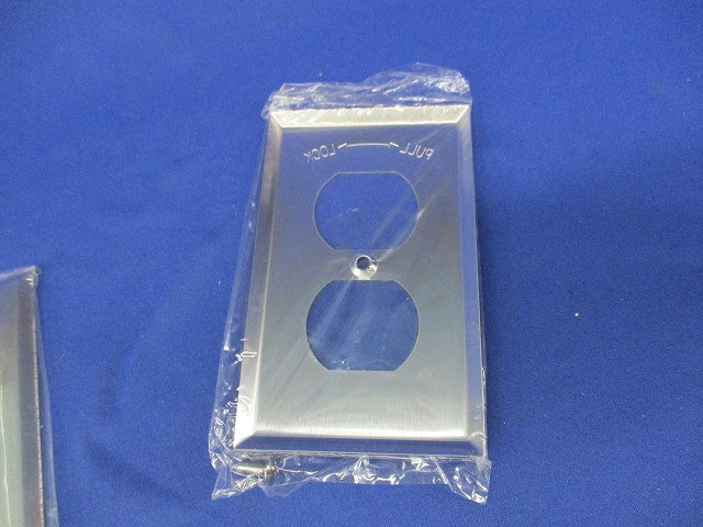 ステンレス製コンセントプレート(4枚入) 101S