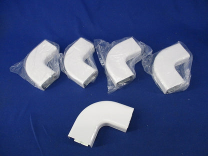 メタルモールフラットエルボB型(5個入)ホワイト DZB220W