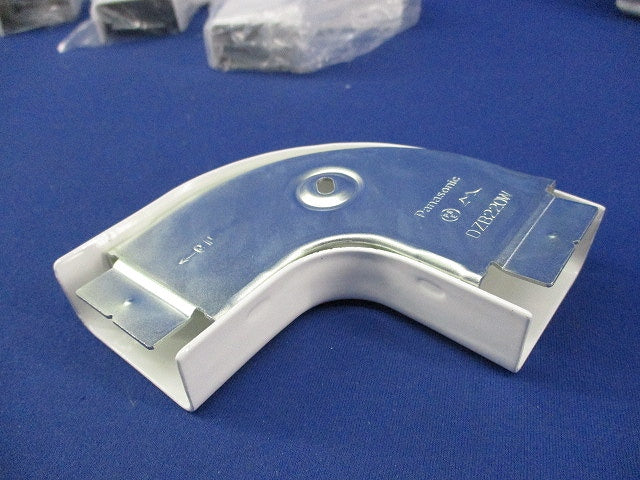 メタルモールフラットエルボB型(5個入)ホワイト DZB220W