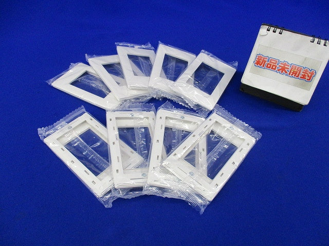 スイッチプレート1連用(10枚入)(マットホワイト)(新品未開封) WTA7101K