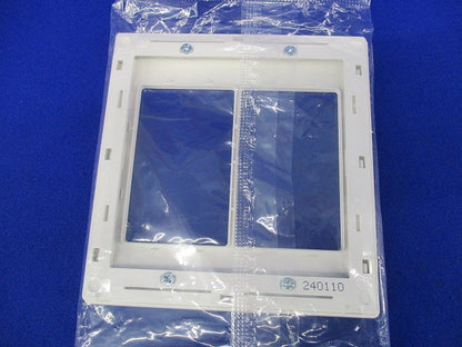 スイッチプレート2連用(5枚入)(マットホワイト)(新品未開封) WTA7102K