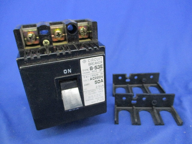配線用遮断器3P3E50A(傷・汚れ有) B-53E