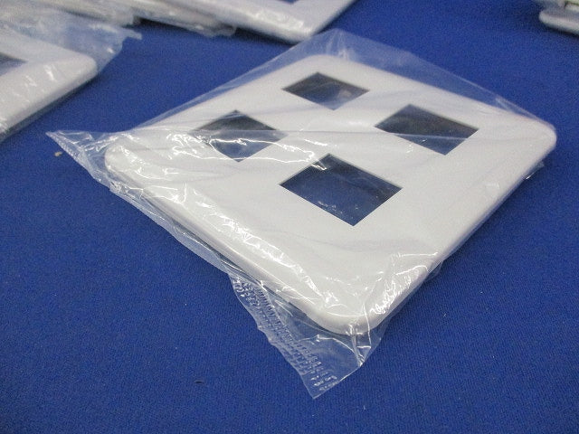 コンセントプレート4コ用(7枚入)(ホワイト)(新品未開封) WTF7004