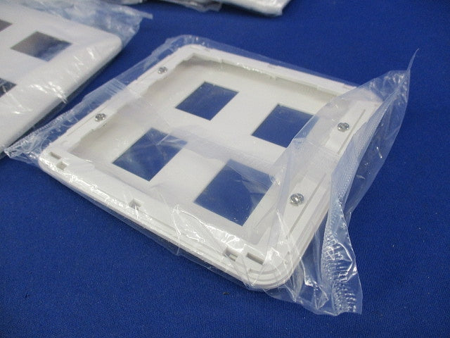 コンセントプレート4コ用(7枚入)(ホワイト)(新品未開封) WTF7004