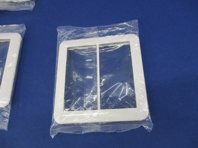 スイッチプレート2連用(6枚入)(ホワイト)(新品未開封) WTC7102