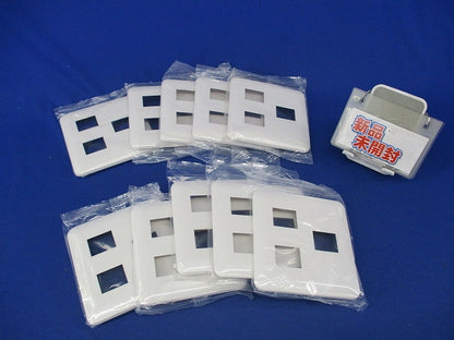 コンセントプレート3コ用(10枚入)(ホワイト)(新品未開封) WTF7073