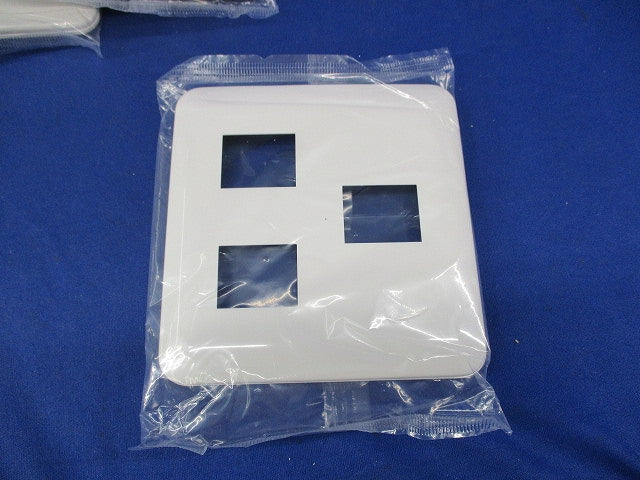 コンセントプレート3コ用(10枚入)(ホワイト)(新品未開封) WTF7073