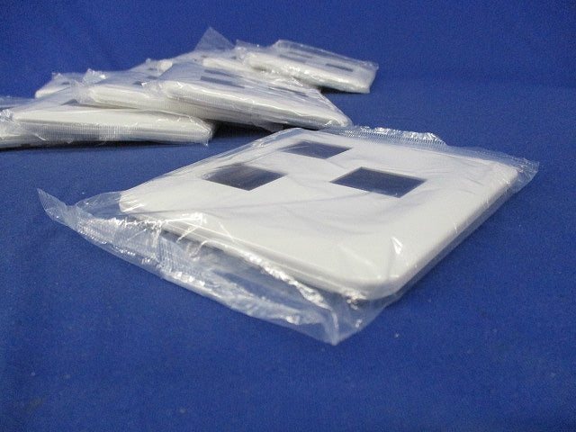 コンセントプレート3コ用(10枚入)(ホワイト)(新品未開封) WTF7073