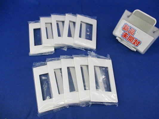 スイッチプレート1連用(10枚入)(マットホワイト)(新品未開封) WTA7101K