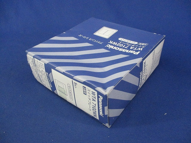 スイッチプレート(5個入)マットホワイト(新品未開封) WTA7102WK