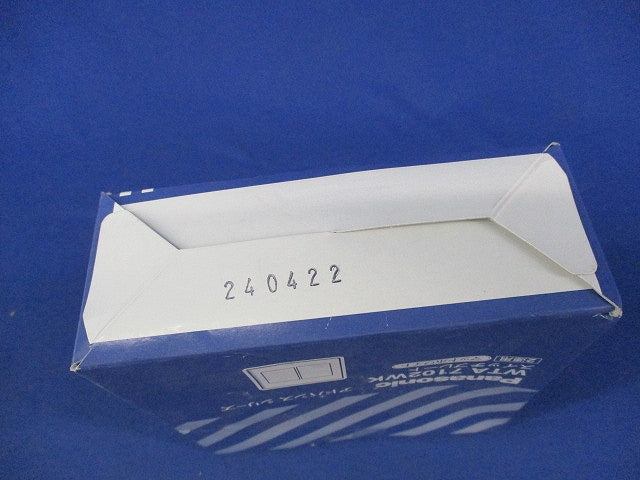 スイッチプレート(5個入)マットホワイト(新品未開封) WTA7102WK