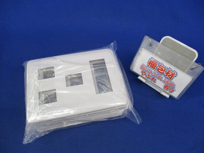 コンセントプレート3連用6コ用(5枚入)(ホワイト)(新品未開封) WTF7076