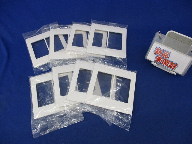 スイッチプレート(8個入)マットホワイト(新品未開封) WTA7102WK