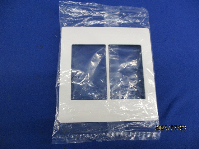 スイッチプレート2連用(5枚入)(マットホワイト) WTA7102K