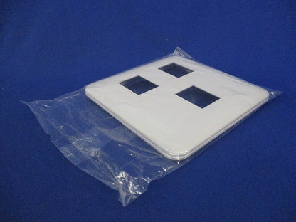 コンセントプレート3コ用(2コ+1コ)(10枚入)(ホワイト)(新品未開封) WTF7073W