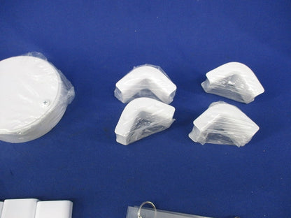 メタルモール用付属品混在セット(39個入)ホワイト A10412他