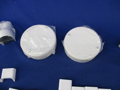 メタルモール用付属品混在セット(39個入)ホワイト A10412他