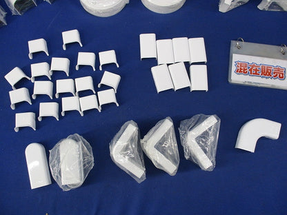 メタルモール用付属品混在セット(39個入)ホワイト A10412他