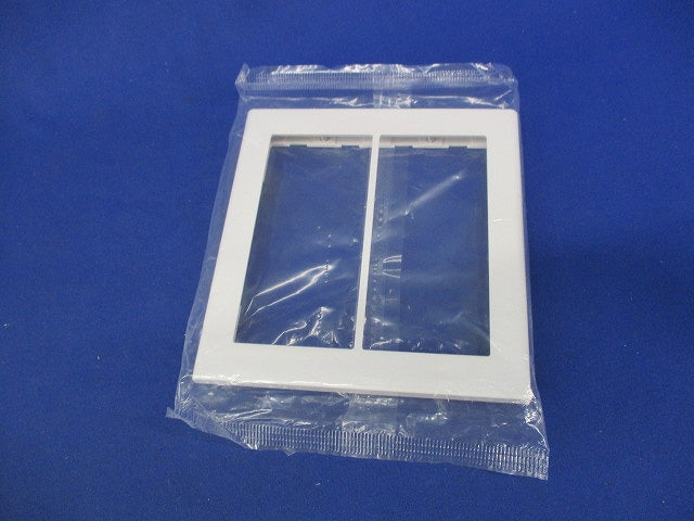 スイッチプレート2連用(7枚入)(ホワイト)(新品未開封) WT8102