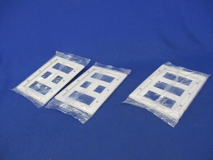 コンセントプレート8コ用・9コ用セット(混在3枚入)(マットホワイト) WTL7088他