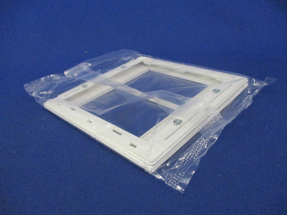 スイッチプレート2連用(5枚入)(マットホワイト)(新品未開封) WTA7102K