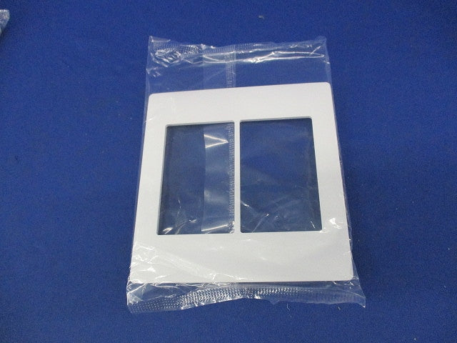 スイッチプレート2連用(5枚入)(マットホワイト)(新品未開封) WTA7102K