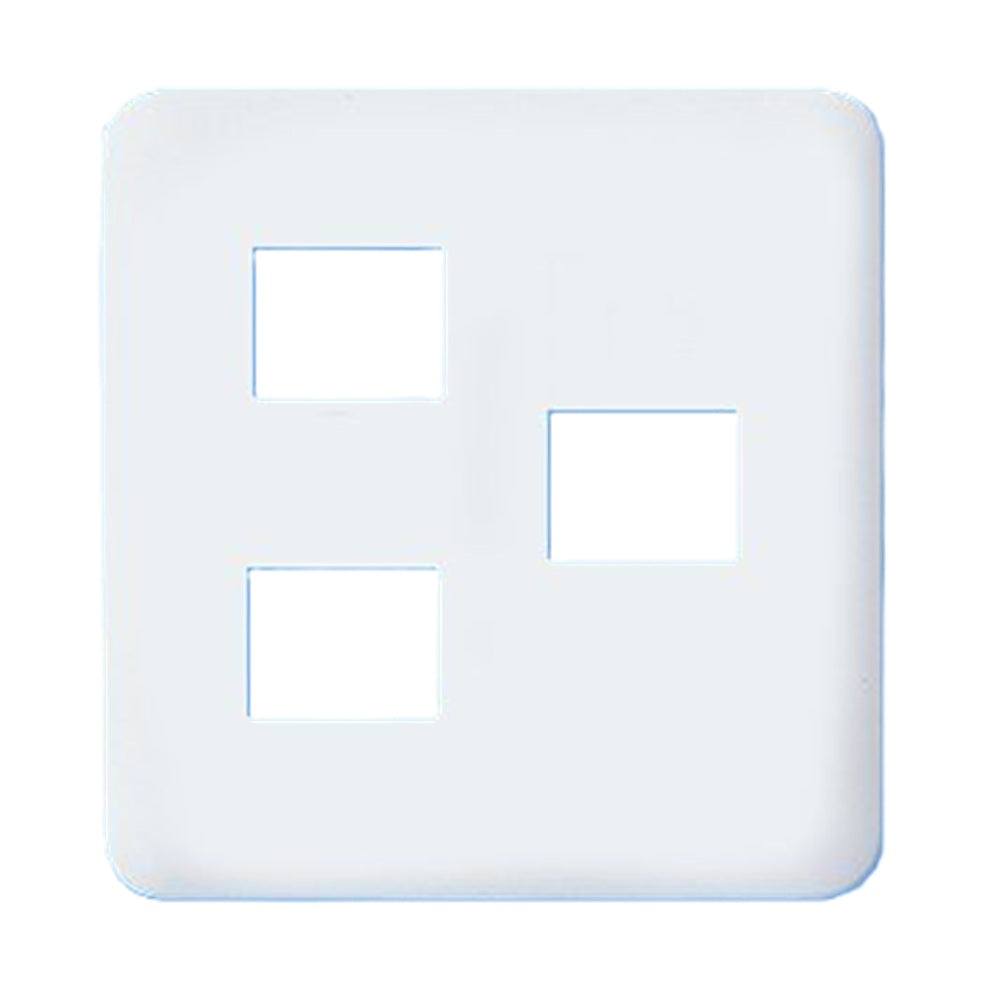 コスモシリーズワイド21 コンセントプレート 2コ+1コ用 ホワイト 10個入 WTF7073W-10