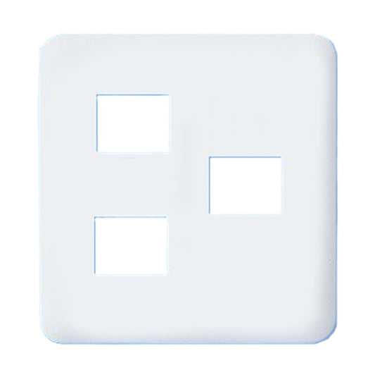 コスモシリーズワイド21 コンセントプレート 2コ+1コ用 ホワイト 10個入 WTF7073W-10