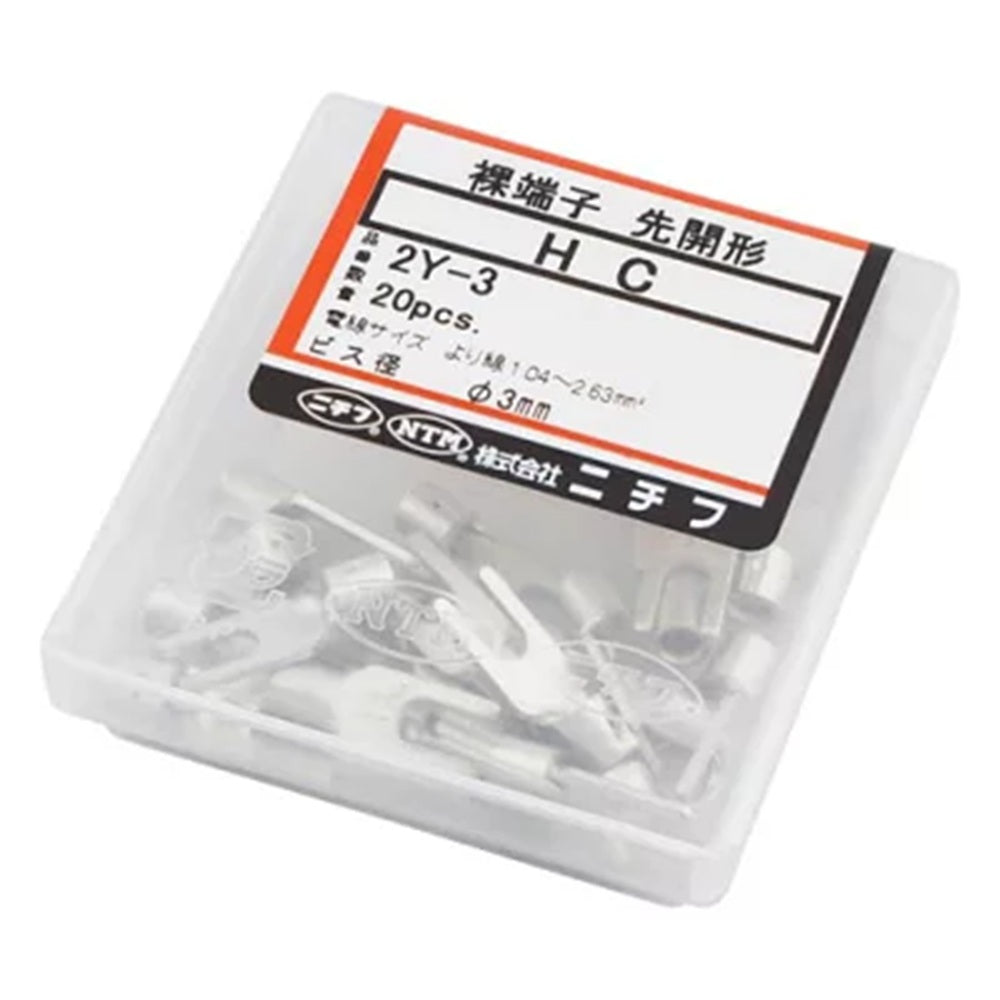 銅線用裸圧着端子 (Y型) 20個入 HC2Y-3-20