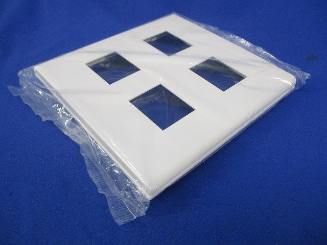 コンセントプレート4コ用(4個入)(ホワイト)(新品未開封) WTF8004