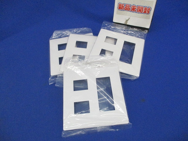 コンセントプレート5コ用(4枚入)(マットホワイト)(新品未開封) WTL7005