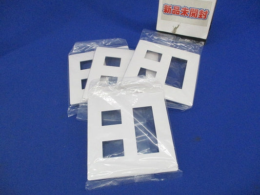 コンセントプレート5コ用(4枚入)(マットホワイト)(新品未開封) WTL7005