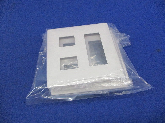 コンセントプレート5コ用(4枚入)(マットホワイト)(新品未開封) WTL7005