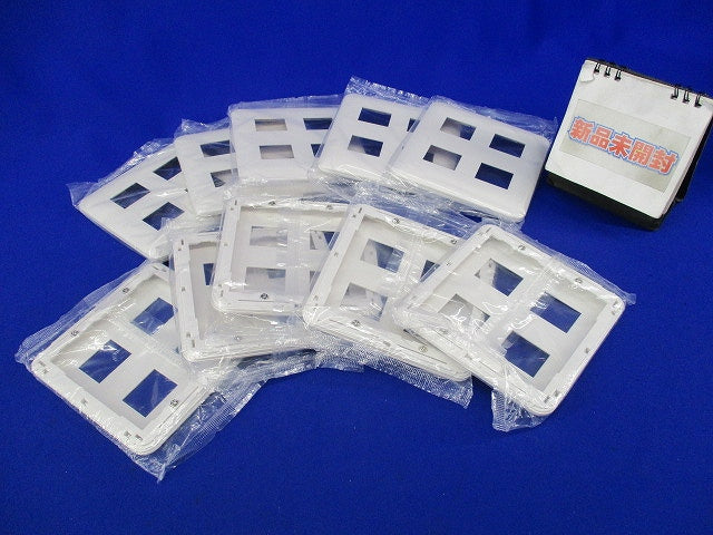 コンセントプレート4コ用(10枚入)(ホワイト)(新品未開封) WTF7004