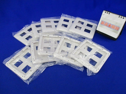 コンセントプレート4コ用(10枚入)(ホワイト)(新品未開封) WTF7004