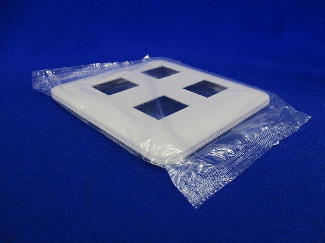 コンセントプレート4コ用(10枚入)(ホワイト)(新品未開封) WTF7004