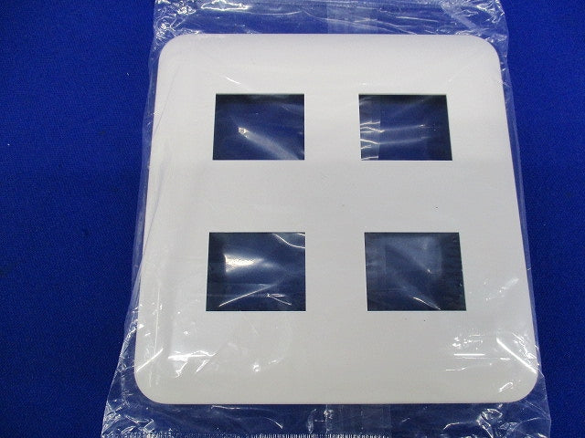 コンセントプレート4コ用(10枚入)(ホワイト)(新品未開封) WTF7004