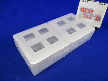 コンセントプレート4コ用(10枚入)(ホワイト)(新品未開封) WTF7004
