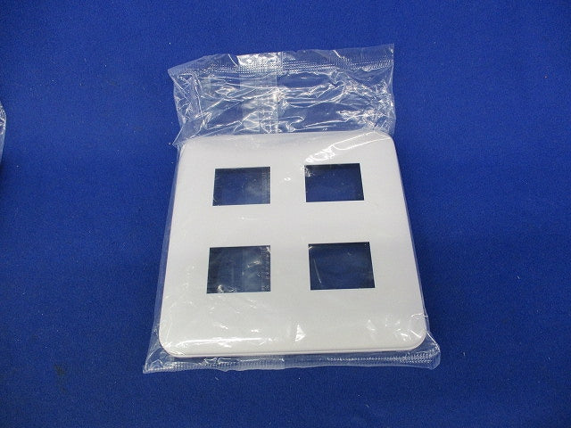 コンセントプレート4コ用(5枚入)(ホワイト)(新品未開封) WTF7004