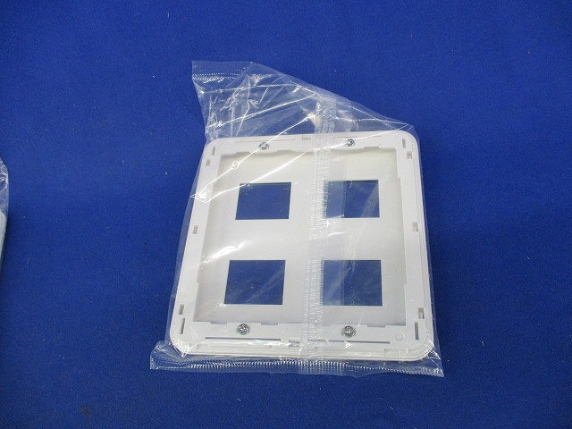 コンセントプレート4コ用(5枚入)(ホワイト)(新品未開封) WTF7004