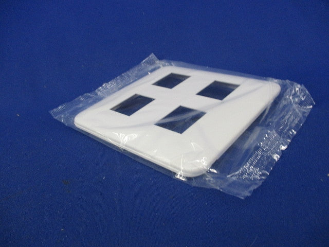 コンセントプレート4コ用(4枚入)(ホワイト)(新品未開封) WTF7004