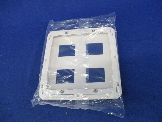 コンセントプレート4コ用(4枚入)(ホワイト)(新品未開封) WTF7004