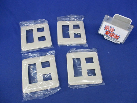 コンセントプレート5コ用(4枚入)(ベージュ)(新品未開封) WTF7005