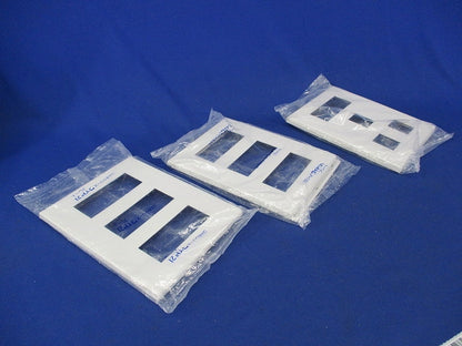 コンセントプレートセット(混在3枚入)(ホワイト)(袋に破れ有) WTF8009他